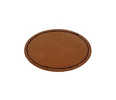 Oval Shaped Leatherette Patch