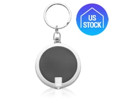 Round LED Light Keychain