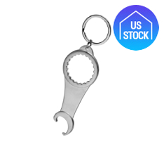 2-in-1 Metal Bottle Opener Keychain