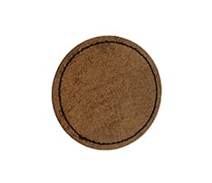 Round Shape Leatherette Patch