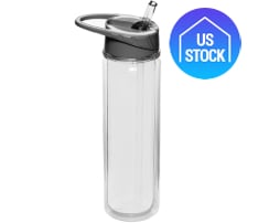 Double Wall Sports Bottle with Straw, 19 oz.