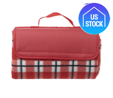 Checkered Roll-Up Picnic Blanket