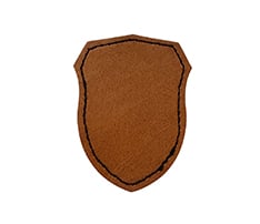Shield Design Leatherette Patch