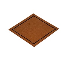 Diamond Shape Leatherette Patch