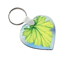 Heart Design MDF Keychain