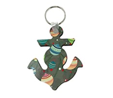Anchor Shaped Sublimation MDF Keychain