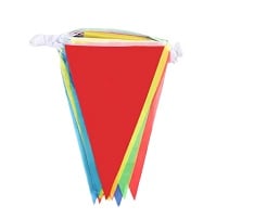 9" x 6" Triangle Spring Bunting Flag