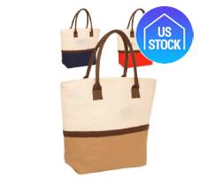Dual Tone Jute Tote Bag