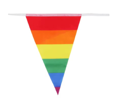 12" x 8" Triangle Spring Bunting Flag