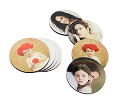 Round Shaped Sublimation MDF Fridge Magnet