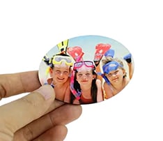 Oval Shaped Sublimation MDF Fridge Magnet
