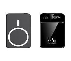 Digital Fast Charging Magnetic Wireless Power Bank - 5000 mAh