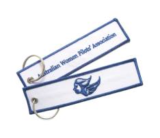 Embroidered Keychain with Metal Ring