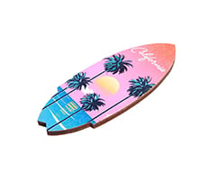 Rocket Shape Wooden Souvenir Magnet