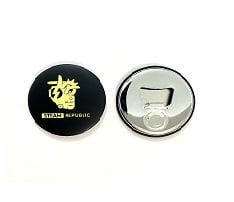 Round Tin Bottle Opener Fridge Magnet
