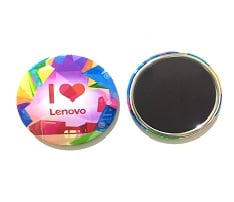 Full Color Round Tin Fridge Magnet