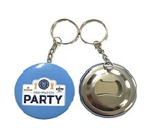 Full Color Tin Bottle Opener Keychain