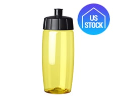 Push Spout Plastic Water Bottle, 19 oz.