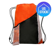 Drawstring Backpack with Side Mesh Pockets
