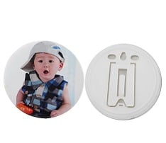 2.95" Full Color Round Tin Photo Stand