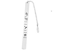 Sleek Stainless Steel Metal Bookmark