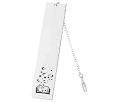 Metallic Stainless Steel Bookmark