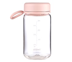 Bottle with Removable Strainer & TPE Rope, 15.84 oz.
