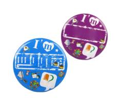 1.73" Round Tin Badge