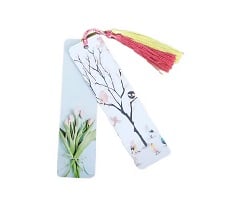 Aluminum Metal Bookmark with Tassel