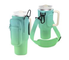 Neoprene Tumbler Sleeve with Shoulder Strap, 40 oz.