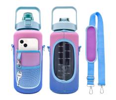 Neoprene Bottle Carrier Sleeve with Adjustable Strap, 40 oz.