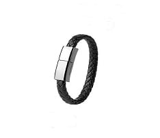 Lighting USB Leather Bracelet Fast Charging Cable