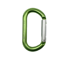 D Ring Shape Straight Gate Aluminum Carabiner