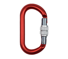 D Ring Screw Gate Aluminum Carabiner