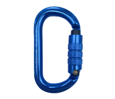 D Ring Twist Gate Aluminum Carabiner