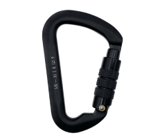 D Ring Style Twist Gate Aluminum Carabiner