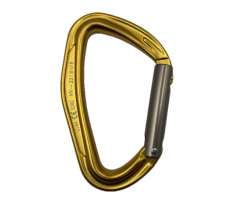 D Shape Straight Gate Aluminum Carabiner