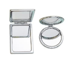 PU Leather Folding Compact Makeup Mirror