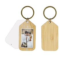 Acrylic-Wood Photo Keychain