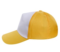 5 Panel Adjustable Two-Tone Cotton Baseball Cap