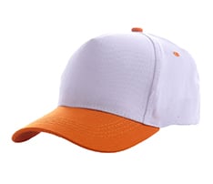 Two-Tone Structured 5 Panel Cotton Baseball Cap
