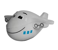 Airplane Shape PU Stress Ball