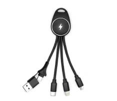 5-in-1 LED Light Up Charging Cable