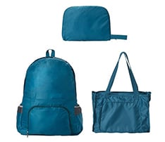 2-in-1 Foldable Backpack Tote Bag