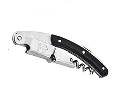 3-in-1 Corkscrew and Bottle Opener with Serrated Knife