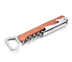 Multi-Function Wooden Corkscrew Bar Tool Opener