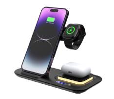 5-in-1 Foldable LED Light Fast Wireless Charger