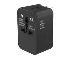 Dual Type C USB A Universal Travel Adapter