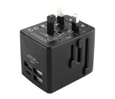 3 USB A and 1 Type C Universal Travel Adapter