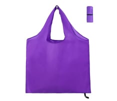210T Foldable Polyester Tote Bag with Pouch